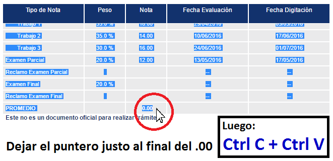 Instrucciones para insercion de datos simple